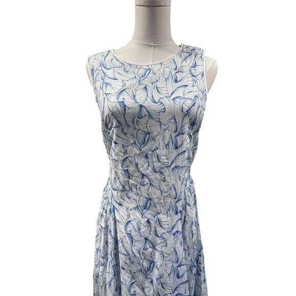 Tory Burch White Ellora Crisscross-Back High-Low Midi Dress Runway - Picture 5 of 12